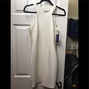 Off white cocktail dress.
